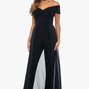 Brand New Xscape "MARGOT" OFF THE SHOULDER JUMPSUIT, Size 12